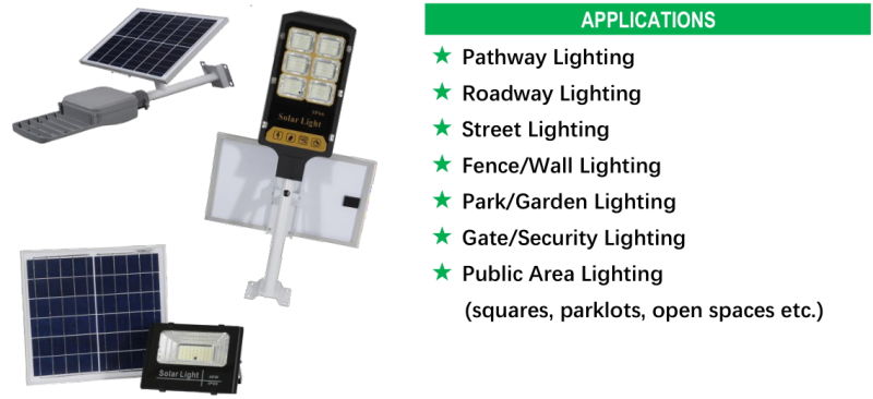 3/5 Years Manufacturer Warranty All in Two Solar LED Solar Street Garden Flood Light for Outdoor New Rural Lighting