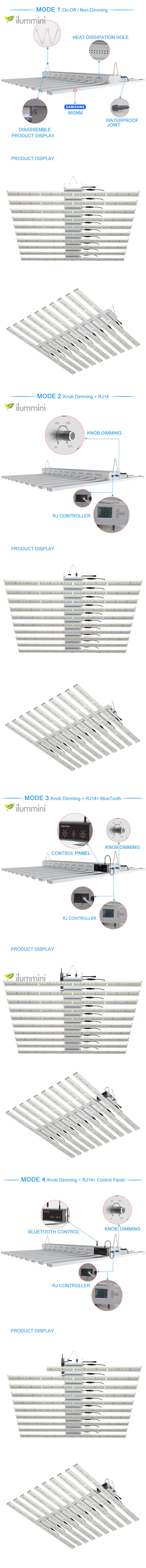 400W Full Spectrum with Red LED Grow Light for Medical Plants Herbs