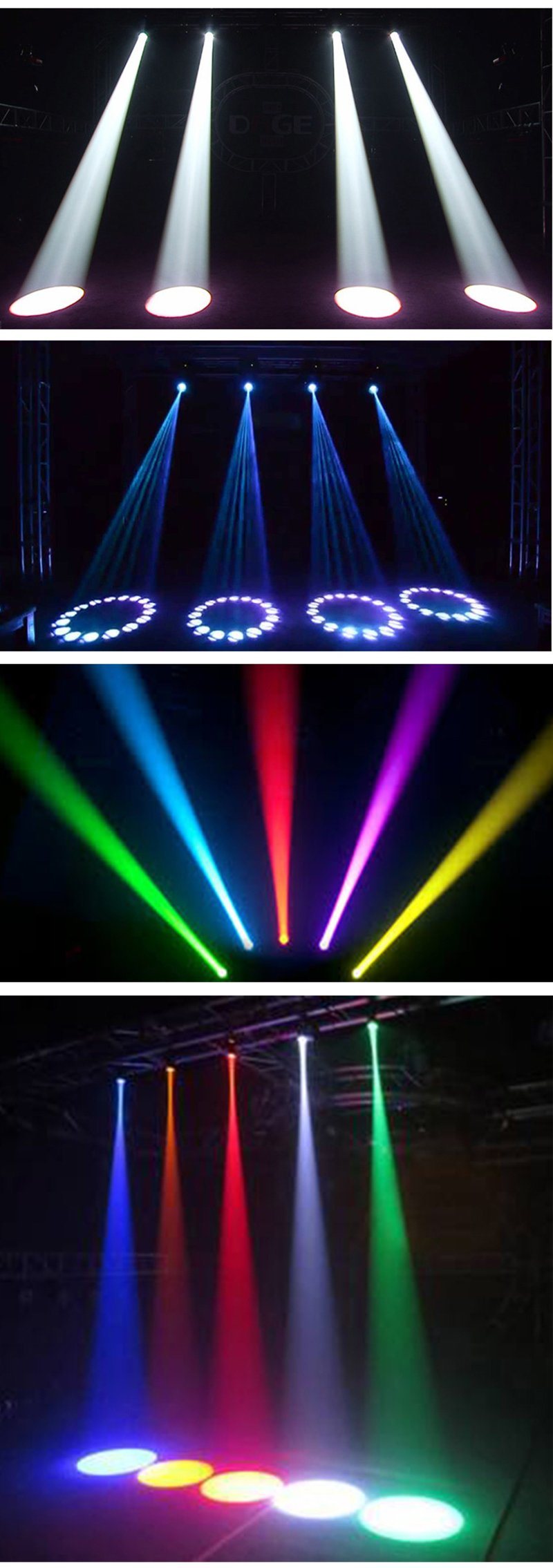 Stage LED Lights Disco Equipment 8 Eyes Sharpy Beam for Party Event