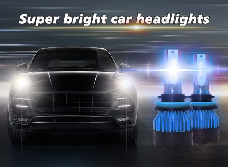 Exclusive Products 2PCS H4 LED H3 H7 H11 Car LED 9005 9006 Csp Headlight Bulbs 2V/24V 55W Fog Light Bulbs K5 Auto Headlamp Lamps Blue