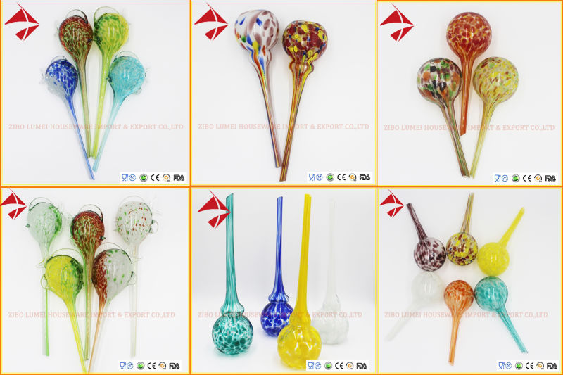 Glass Color Plant Watering Sphere Bulb/Plant Genie/The Gourd Shape Globe