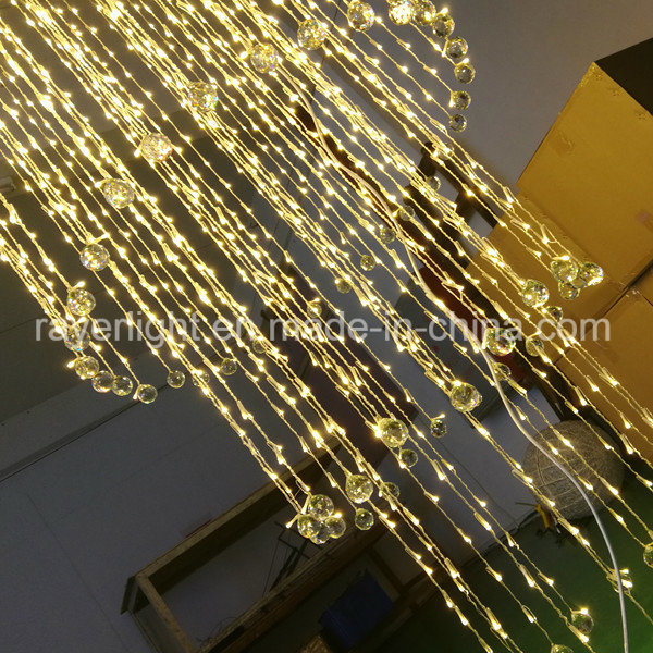 Shopping Mall Center LED Holiday Lights Crystal Ceiling Fairy Lights