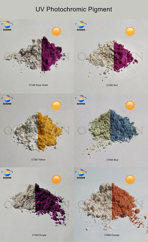 Photochromic Pigment UV Light Color Changing Powder for Fabrics