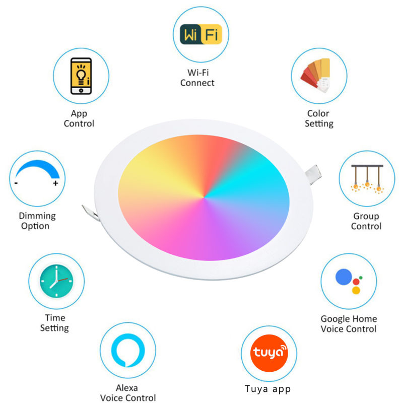 Factory Smart Home LED Downlight 6W RGB Downlight