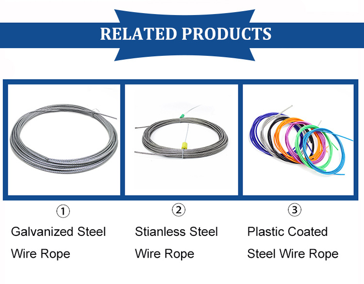 Professional High Standard 7*7 Stainless Steel Wire Rope