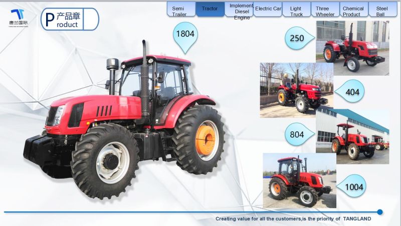 120HP 4*4 Farming Farm Agri Agricultural Tractor