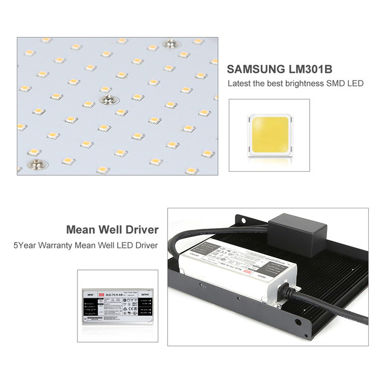 LED Grow Light System Lm301b/Lm301h 75W 150W 225W 300W Samsung Quantum Board