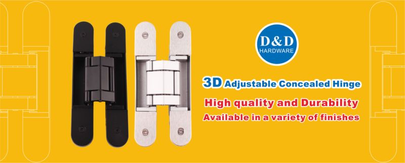 180 Degree Zinc Alloy 3D Adjustable Heavy Duty Concealed Hidden Door Hinge