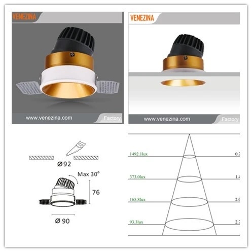 Venezina Spotlight LED Light E6027 10W LED Downlight LED Ceiling Light LED Light LED Down Light