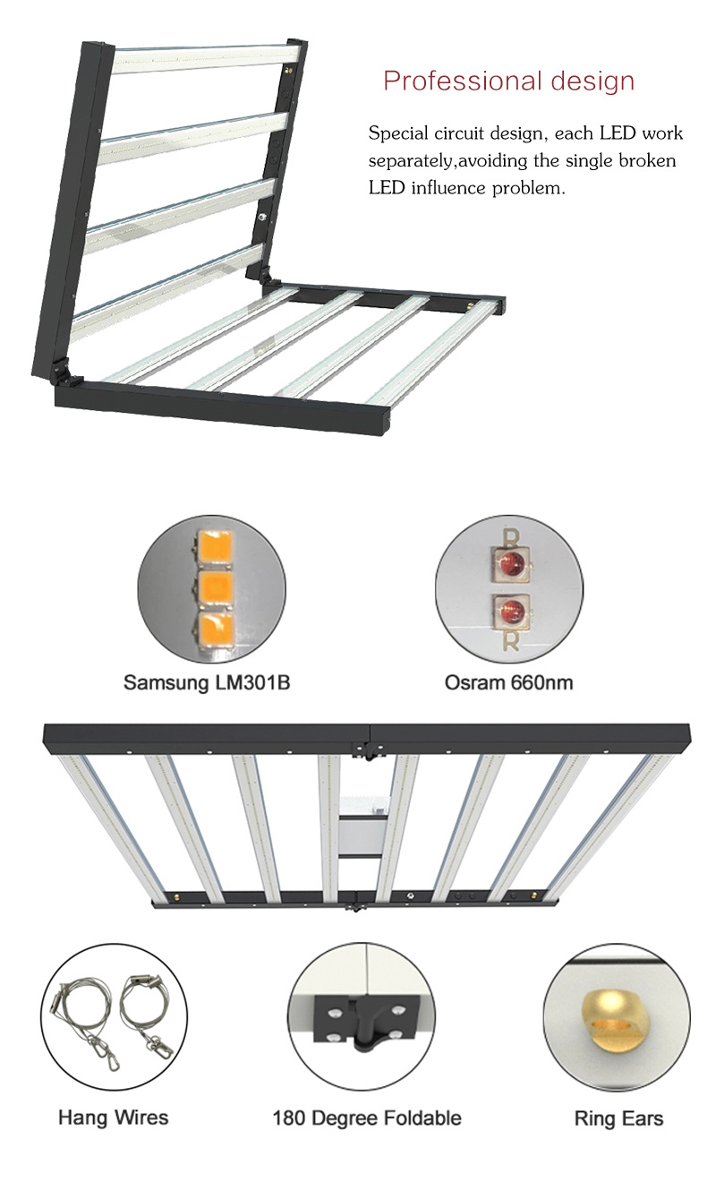 Best Selling Full Spectrum Hydroponics 1000W LED Grow Lights for Indoor Plants