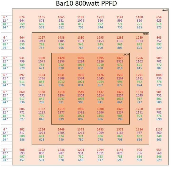 LED Grow Light 800W for Plant Green House