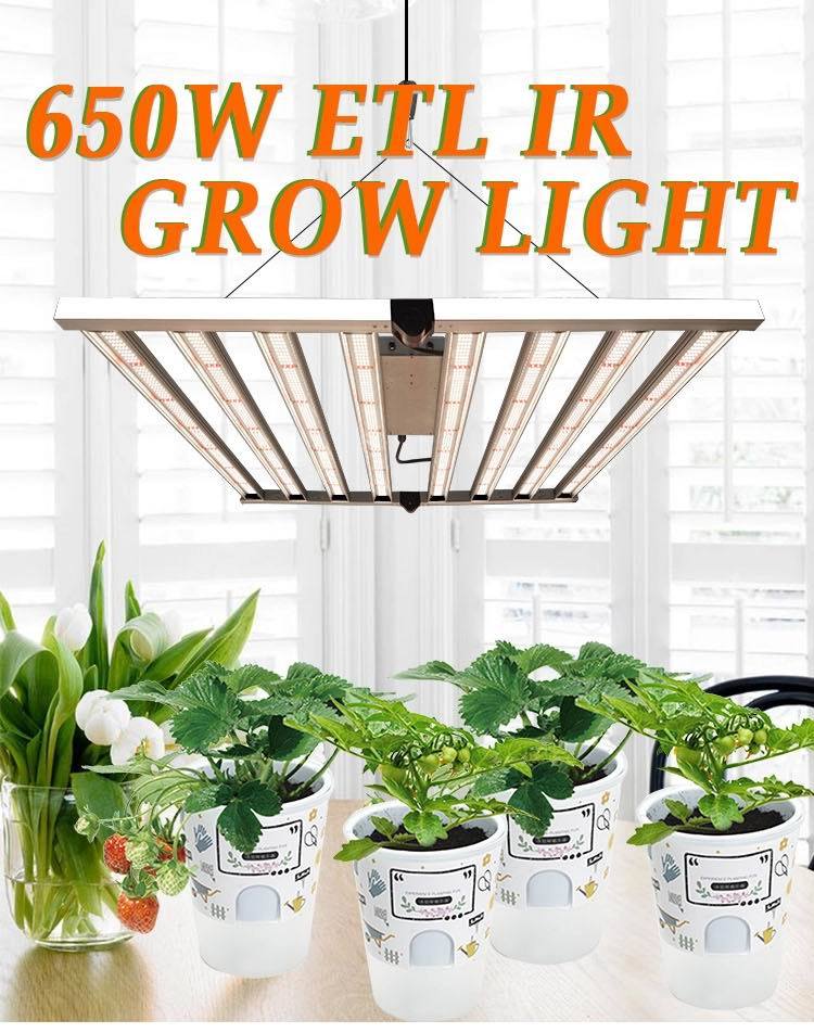 Meijiu Indoor Farming System Bar 4X4FT LED Grow Light, Greenhouse Indoor Folding Full Spectrum LED Grow Light Hydroponic