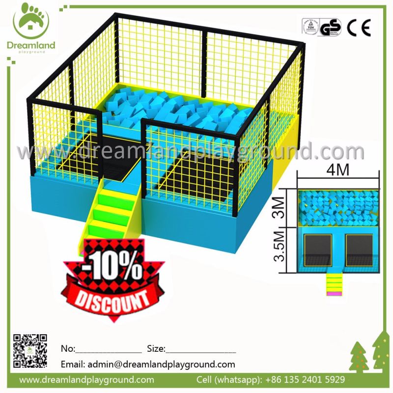 New Soft Indoor Trampoline, Indoor Amusement Trampoline Park, Jump Bed