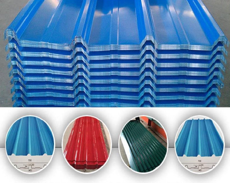 SGCC Dx51d Gi Corrugated Plastic Roofing Sheets for Greenhouse