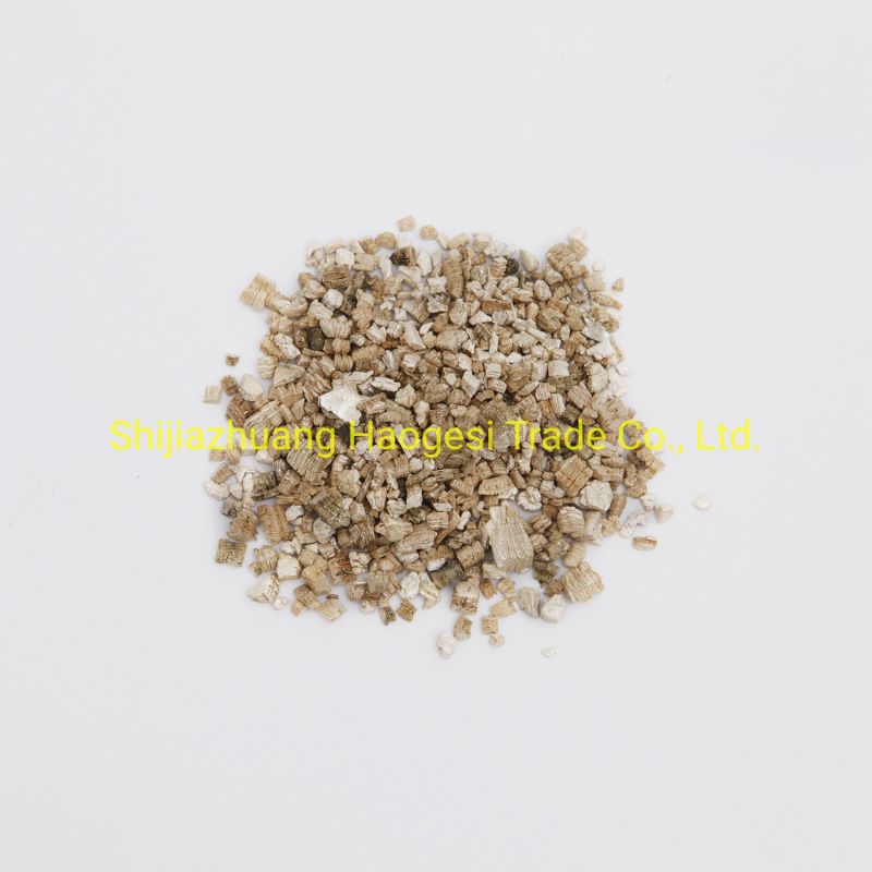 Professional Factory Manufacturing Expanded Golden and Silvery Vermiculite for Horticultural Fertilizer Soil Improvement