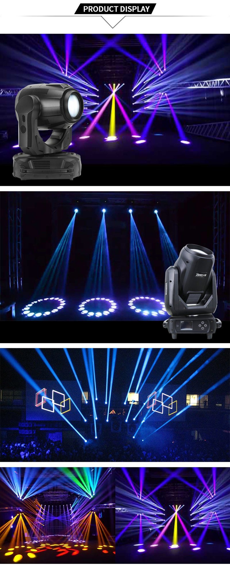 Stage LED Lights Disco Equipment 8 Eyes Sharpy Beam for Party Event