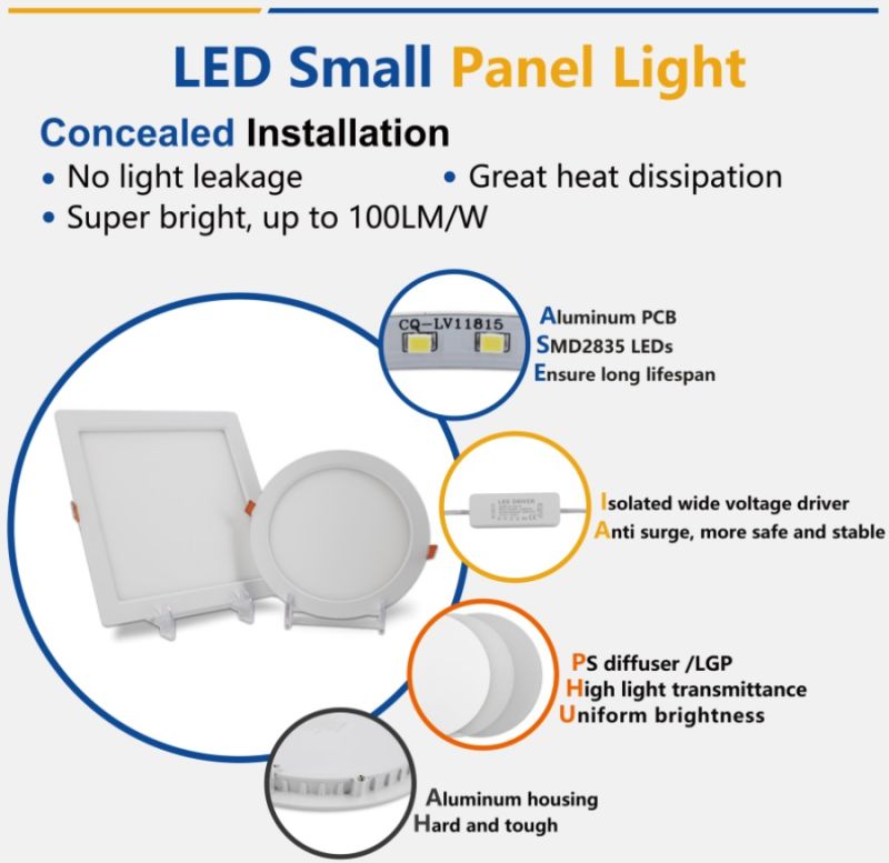 Downlight Factory Recessed Round Shape 12W SKD LED Downlight