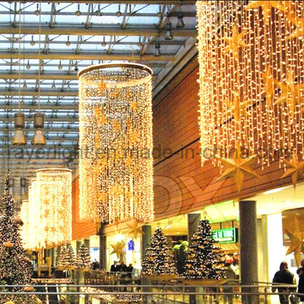 Shopping Mall Center LED Holiday Lights Crystal Ceiling Fairy Lights