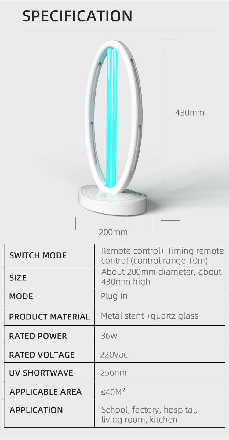 UV Light UV Sterilizer Light UV Germicidal Lamp UVC Light