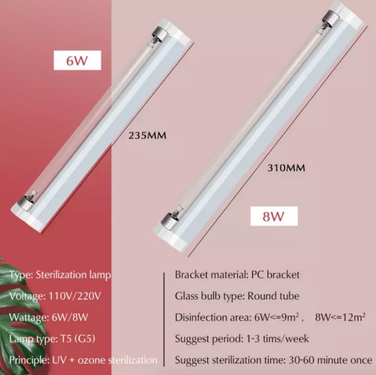 UV Germicidal Lamp G5 G13 254nm UVC Lamp Tube