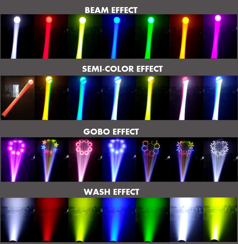 Stage Indoor Lighting 150W LED Rainbow DMX Beam Spot Lighting