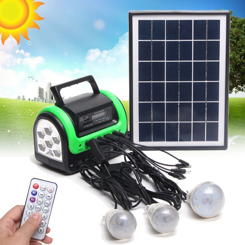 Solar Panel Generator Light Solar Indoor Light Do It Yourself Solar Kit 3W 4W 5W Solar Light+3PCS Solar Lamp