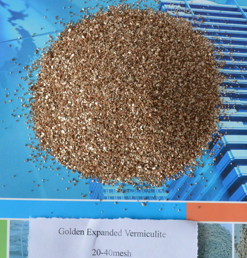 Professional Factory Manufacturing Expanded Golden and Silvery Vermiculite for Horticultural Fertilizer Soil Improvement