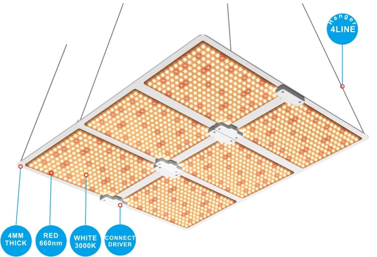 600W Qb Board Commercial Full Spectrum Quantum Growing Used Indoor Plant 600W 650W 720W LED Grow Light Hydroponic Horticultural LED Horticulture Grow Lighting