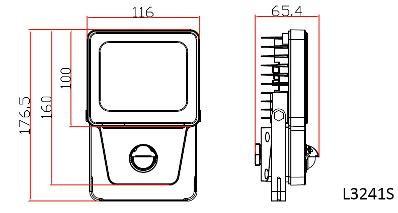 800lm IP54 LED Outdoor Work Lamp