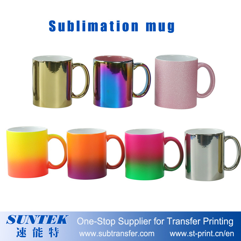 Blank Metallic Ceramic Color Mug for Sublimation