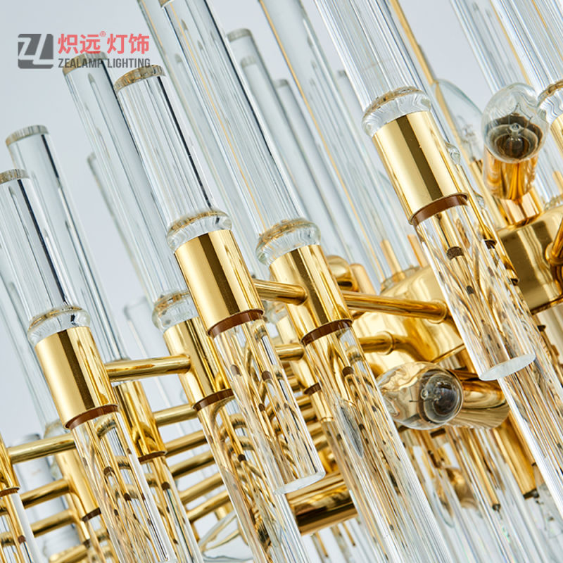 Zhongshan Lighting Factory Indoor Crystal Rod Chandeliers for Hotels (ZLA065P)