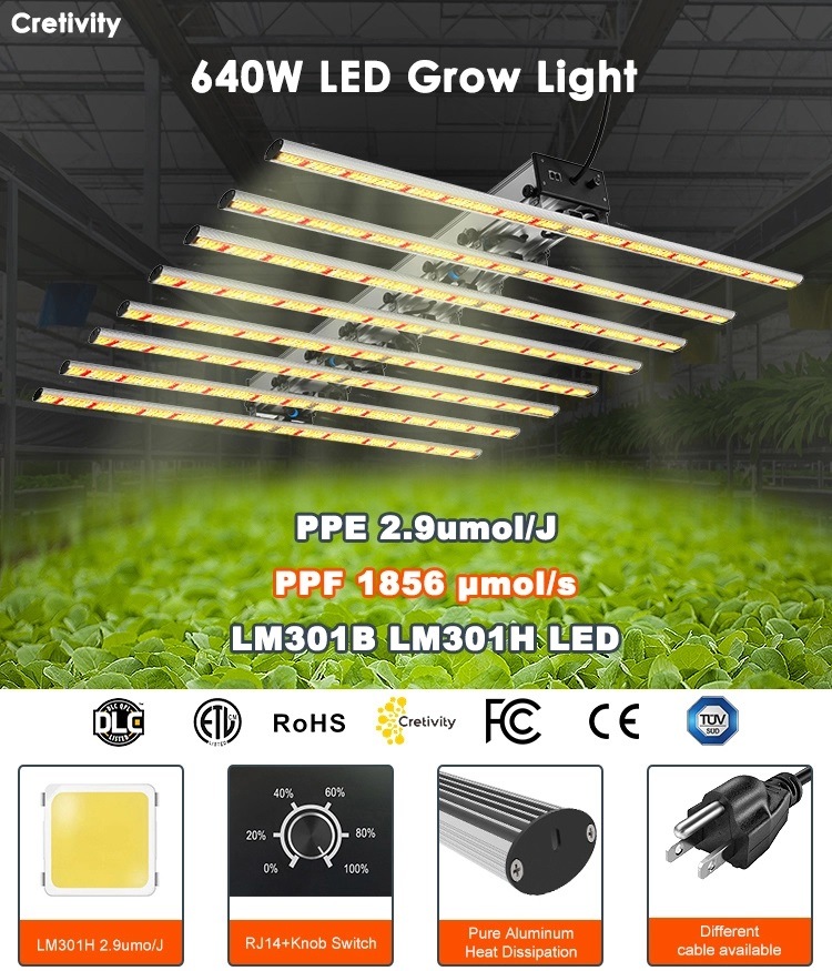 LED Grow Light LED 640W Dimmer Indoor Plant Care