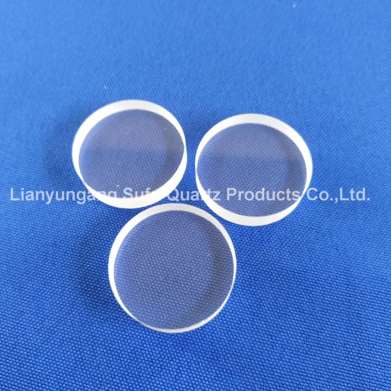 Optical UV UVC Fused Silica Quartz Glass Round Plates