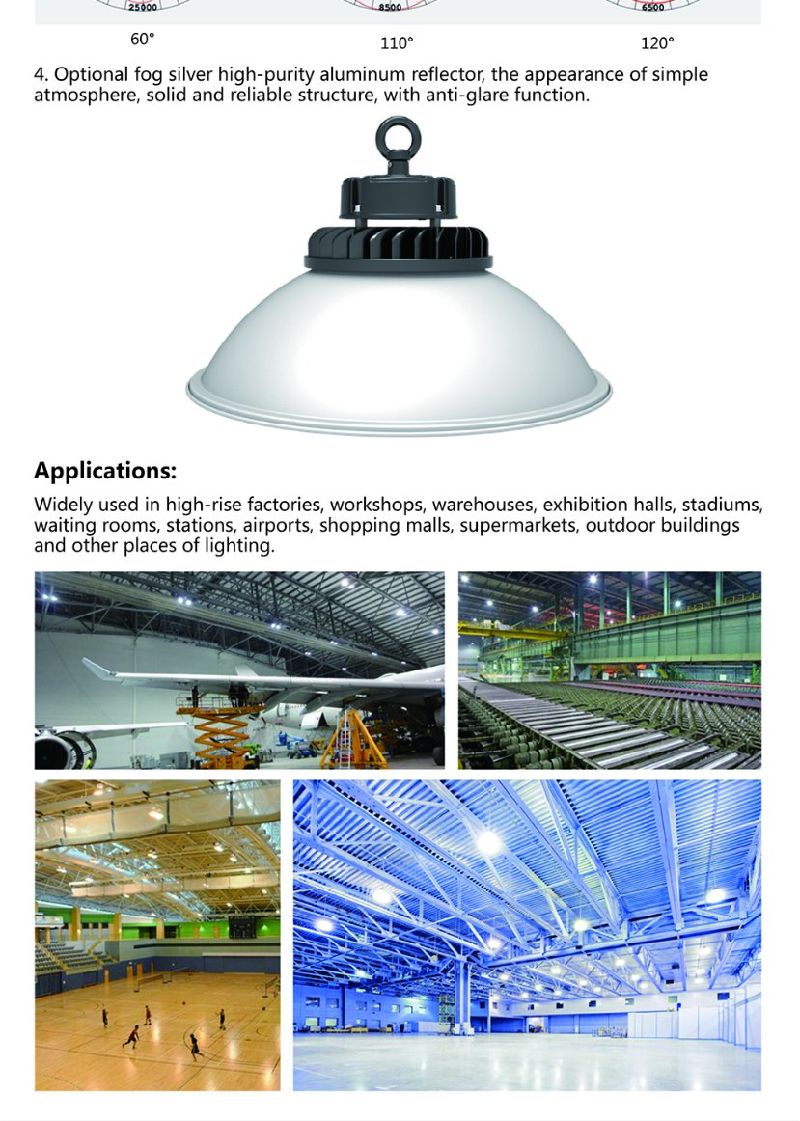 High Power 150W UFO LED High Bay Industrial Light