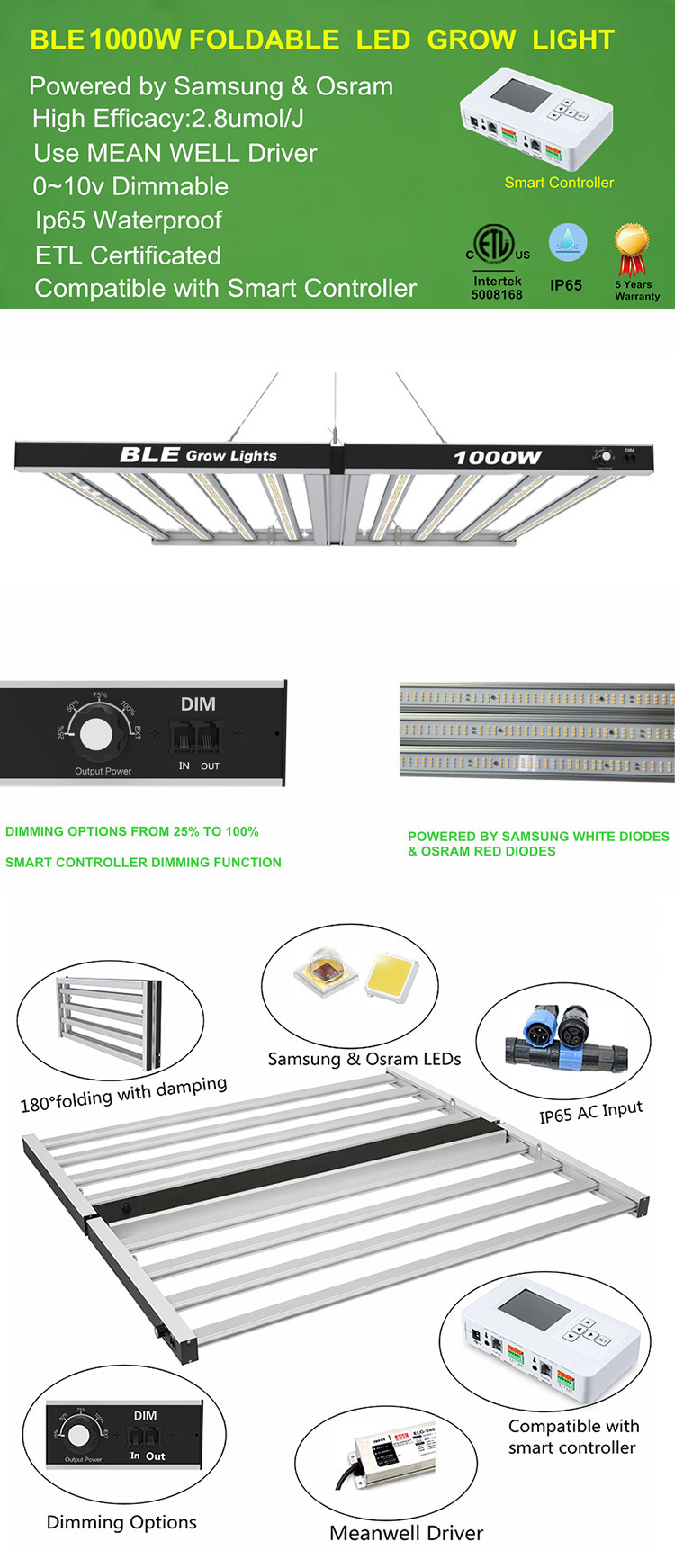 2020 LED Grow Light LED Light Growing Plants Hydroponic LED Grow Light Lighting Systems for Medical Plants