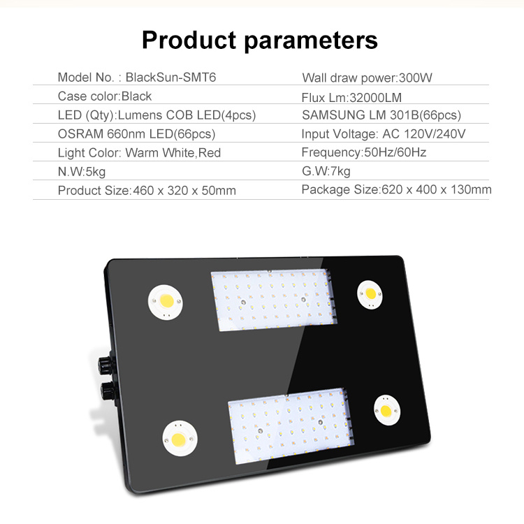 Professional Greenhouse Lighting LED COB Grow Light with Replace 600W HPS