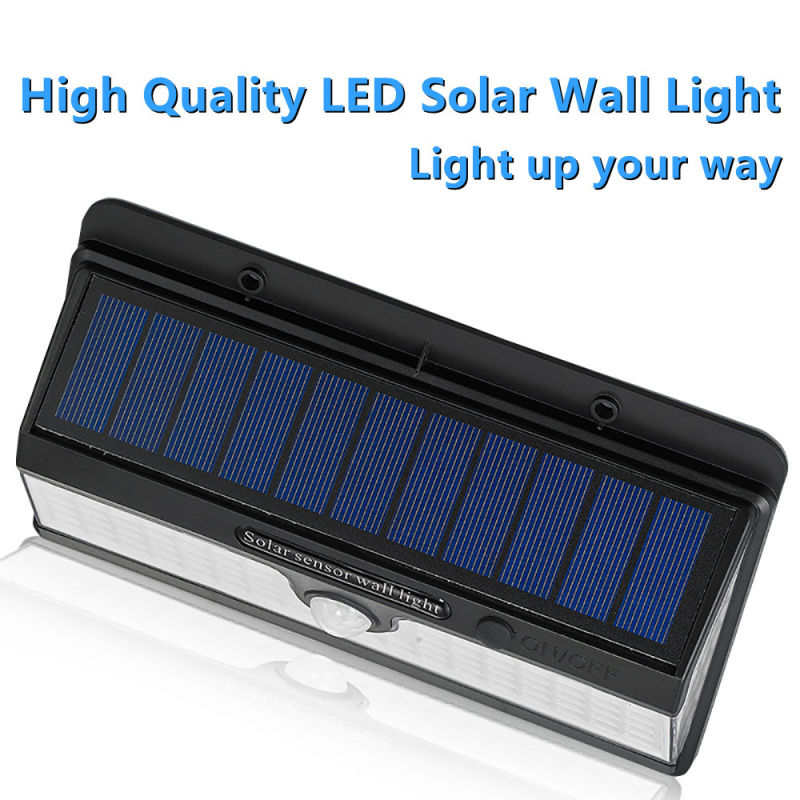 LED Solar Wall Light Outdoor Waterproof PIR Motion Sensor Lamps