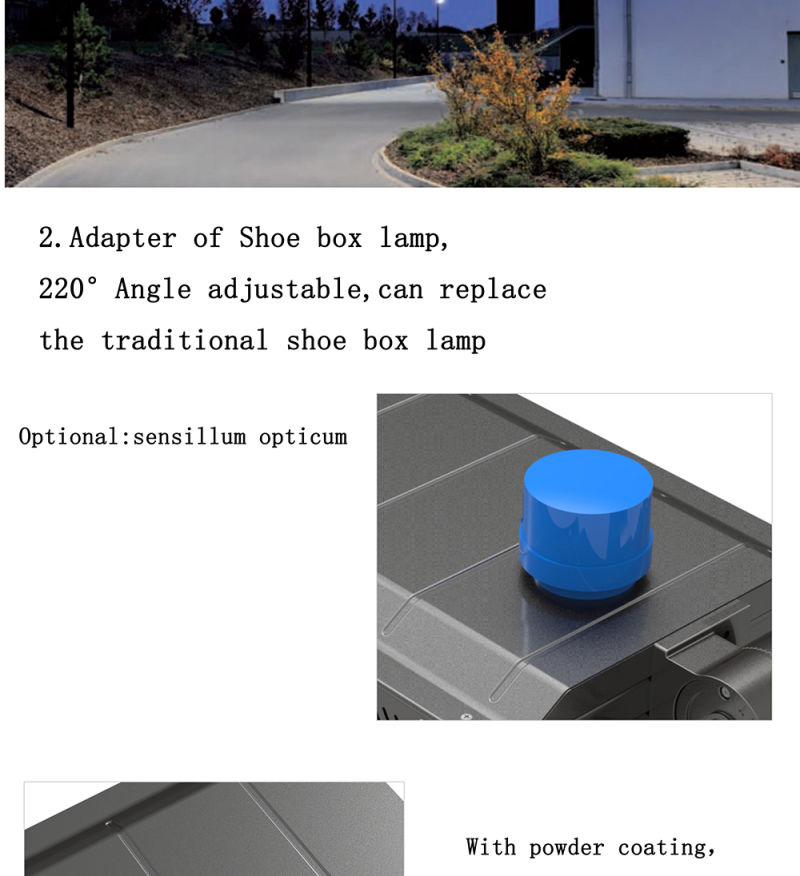 100W 200W 250W LED Shoe Box Light to Replace Metal Halide Light