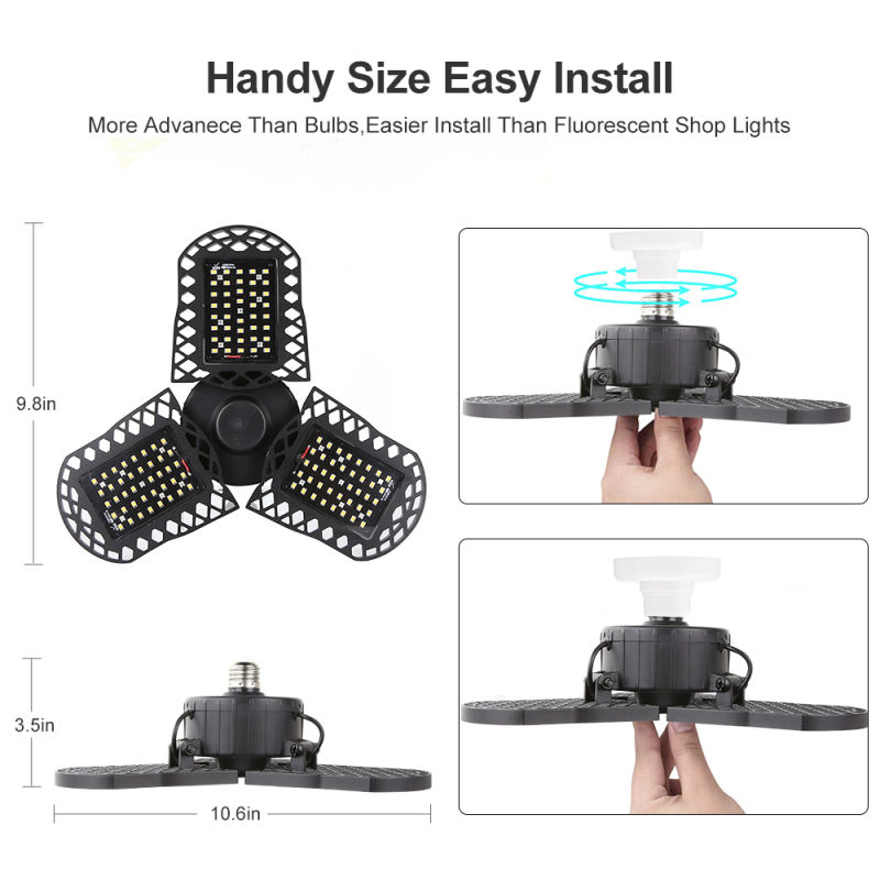 3 Fans Shaped Quantum Board Grow Lights RGB Full Spectrum E27 Plant Light Bulb LED Grow Lights for Indoor Farm