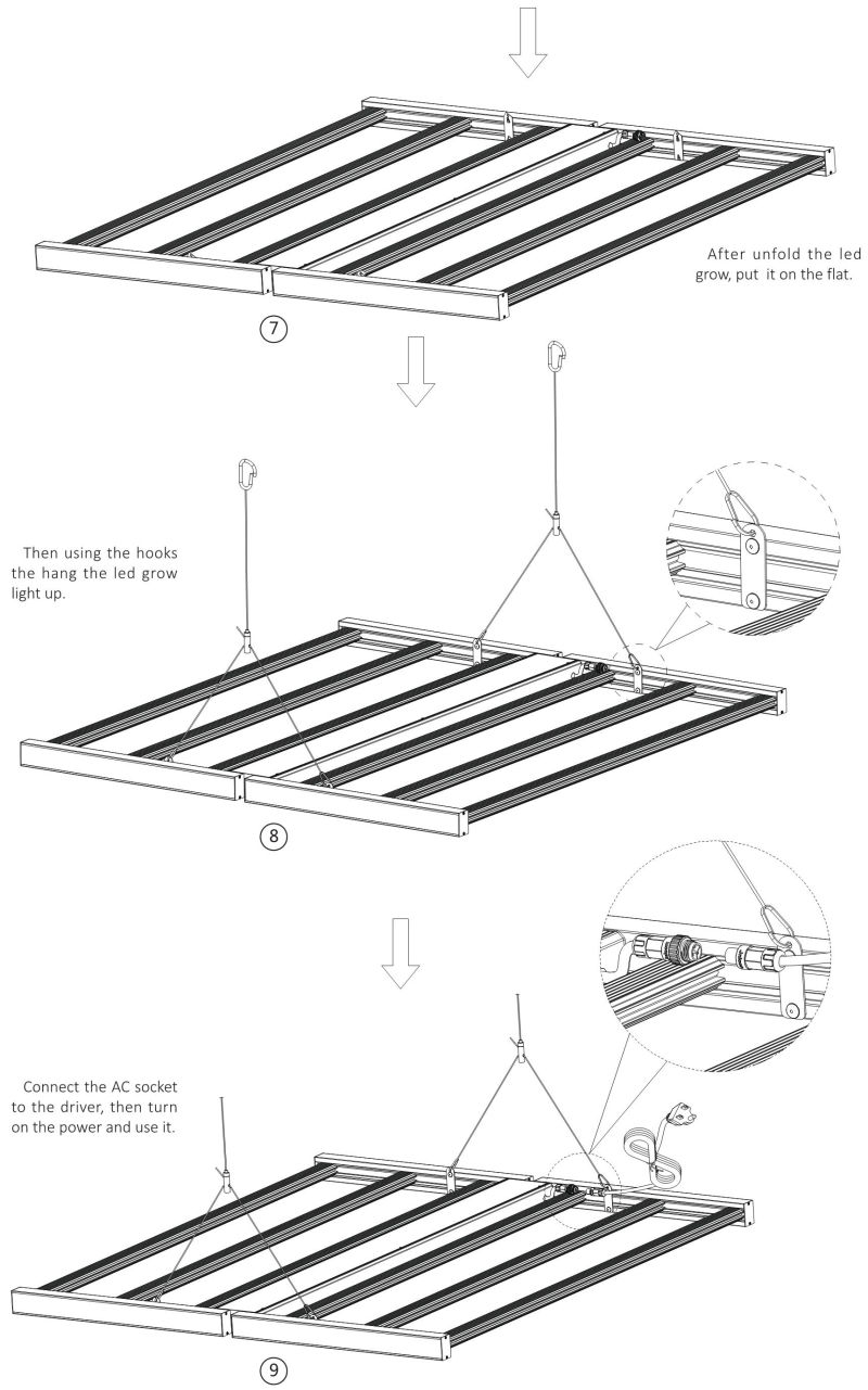 Customized Full Spectrum Hydroponic Greenhouse Grow Light Bars for Indoor Plants