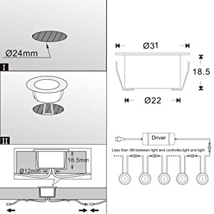 Solar Lights for Deck Stairs Step Lighting Outdoor Deck Riser Lighting Stair Lighting Kit Lights for Deck Steps