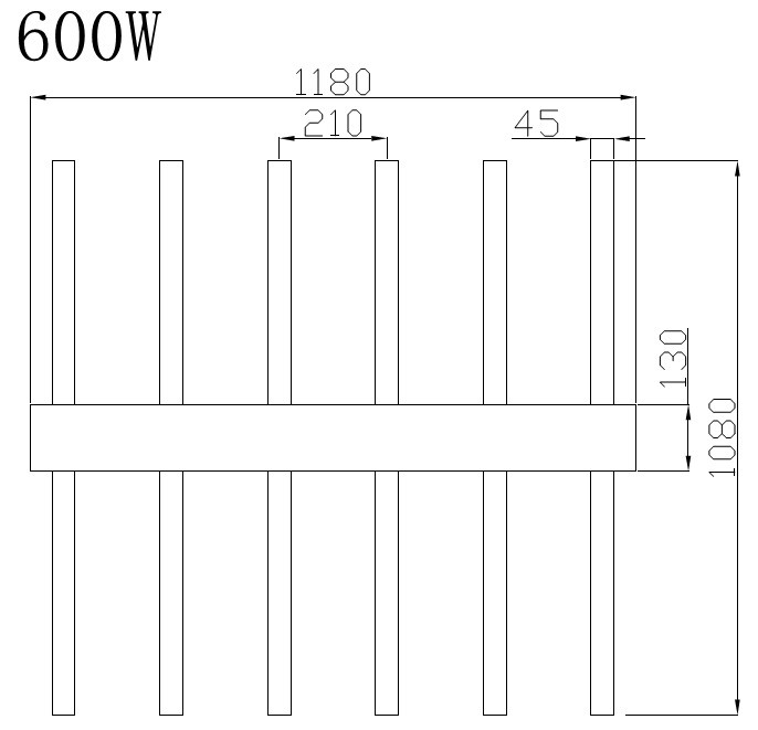 600W Indoor Plants LED Grow Light, Horticulture Light for Greenhouse Plants, Dimmable LED PAR Light with CE, RoHS