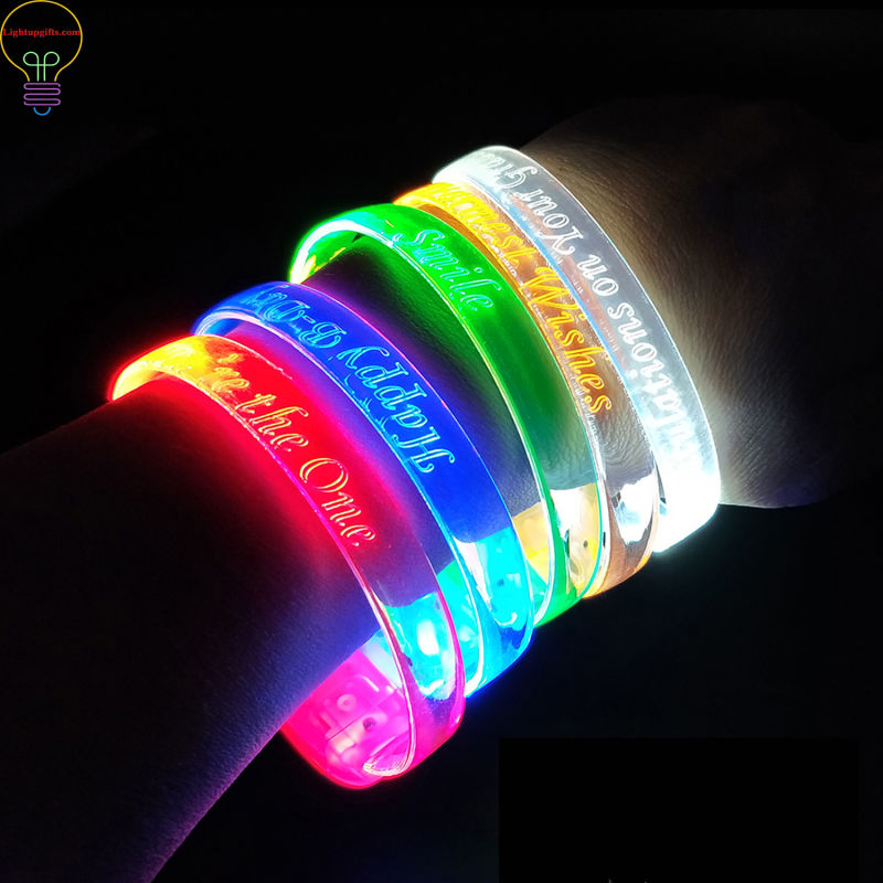 LED Light up Bracelet LED Flashing colorful Bracelet Flashing LED Wristband for Multicolor Party