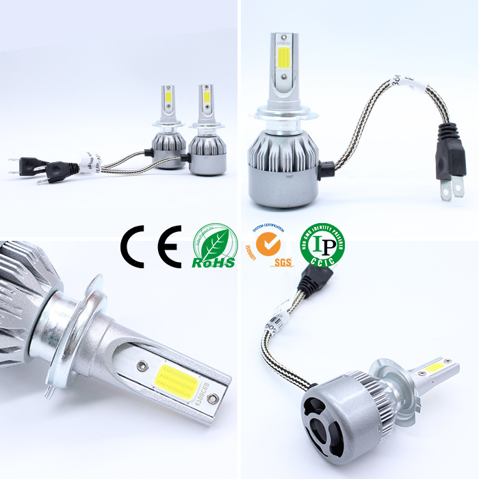 Lightech C6 7600lm LED Headlight H7 for LED Light Bar