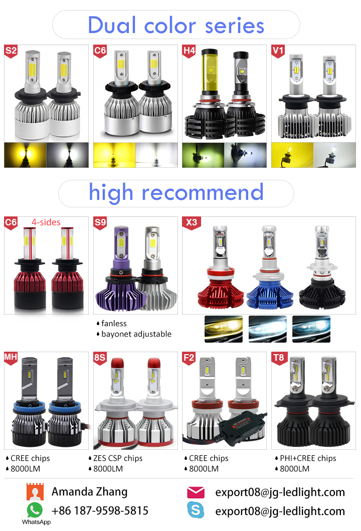 Best LED Automotive Bulbs 4 Sides 360 Light Car H4 LED Headlight Bulbs