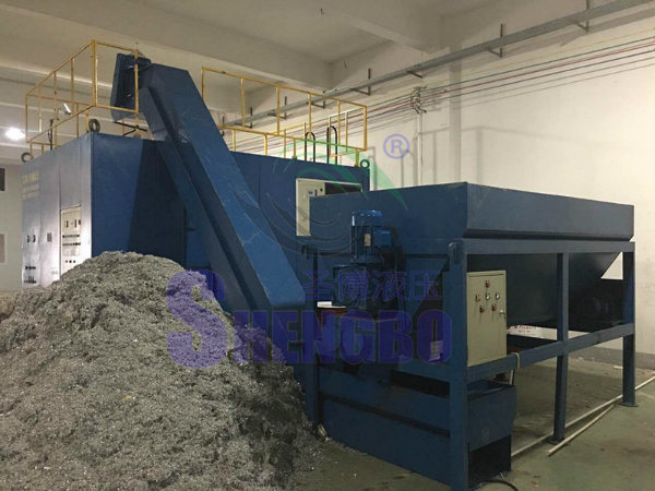 Horizontal High Output Aluminum Sawdust Compactor