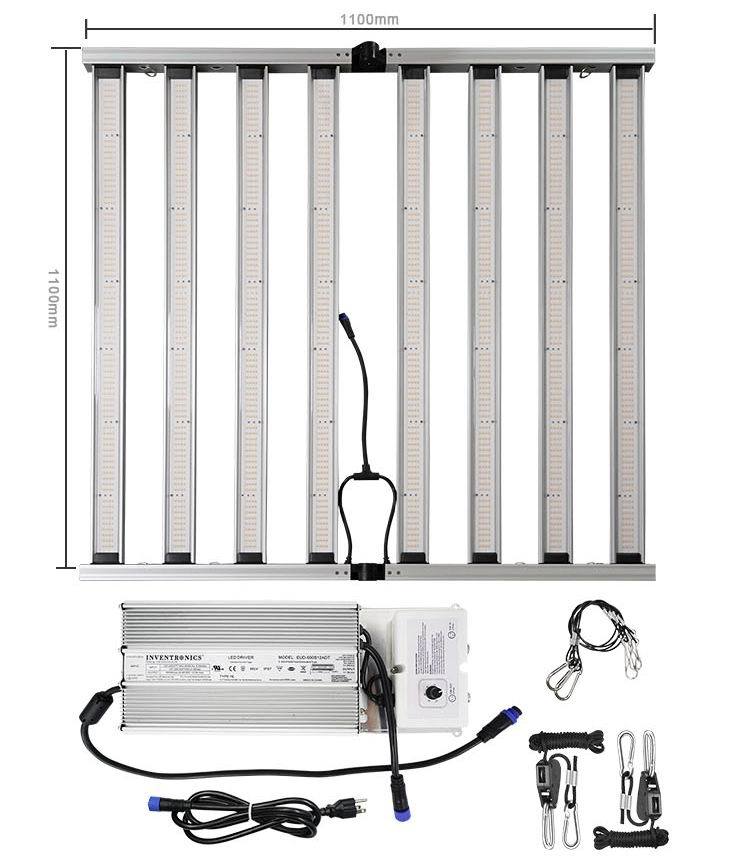 Meijiu Indoor Farming System Bar 4X4FT LED Grow Light, Greenhouse Indoor Folding Full Spectrum LED Grow Light Hydroponic