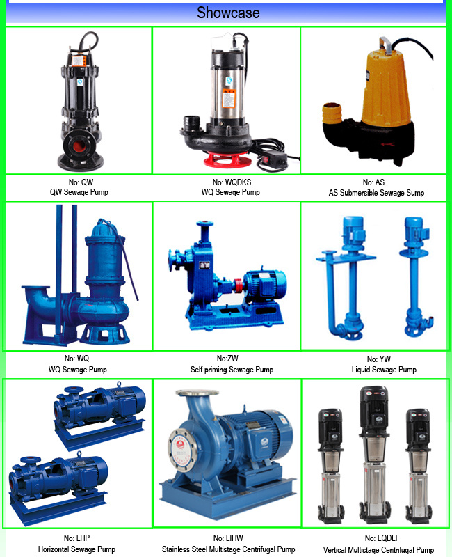 High Flow Vertical Cast Iron Single Stage Sewage Pump