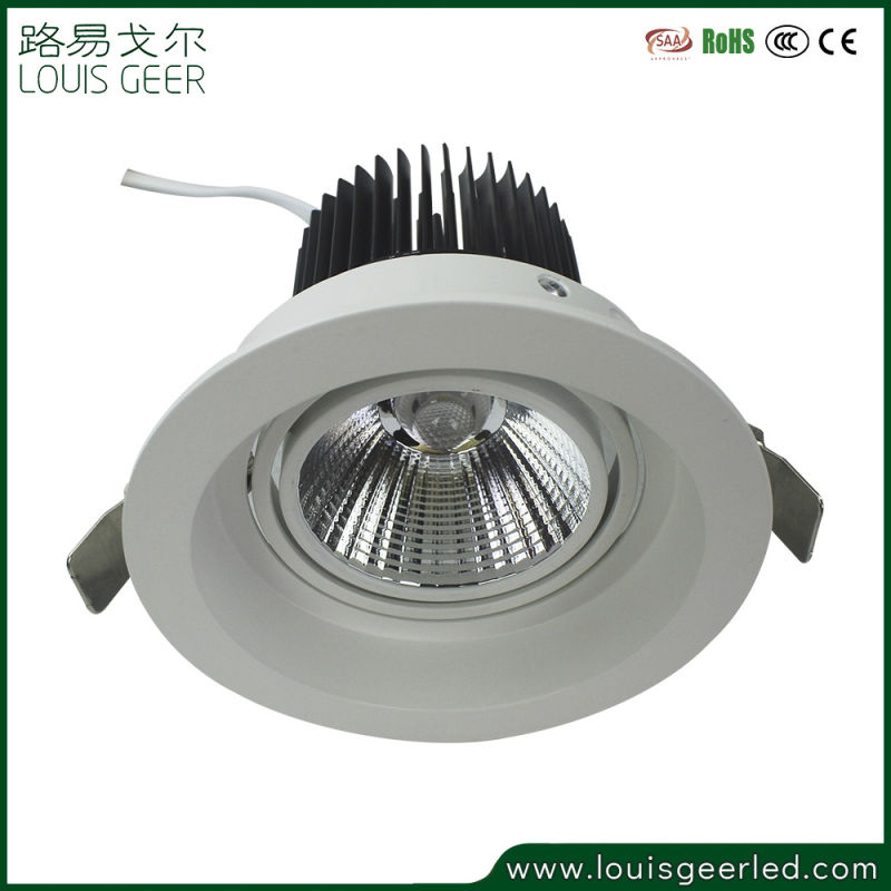 New Design Reflectors Anti-Glare 20W Round Recessed COB LED Downlight