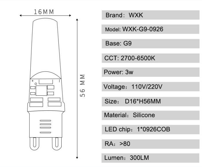 LED G9 Replace 30W LED Bulb G9 LED Light Bulbs LED G9